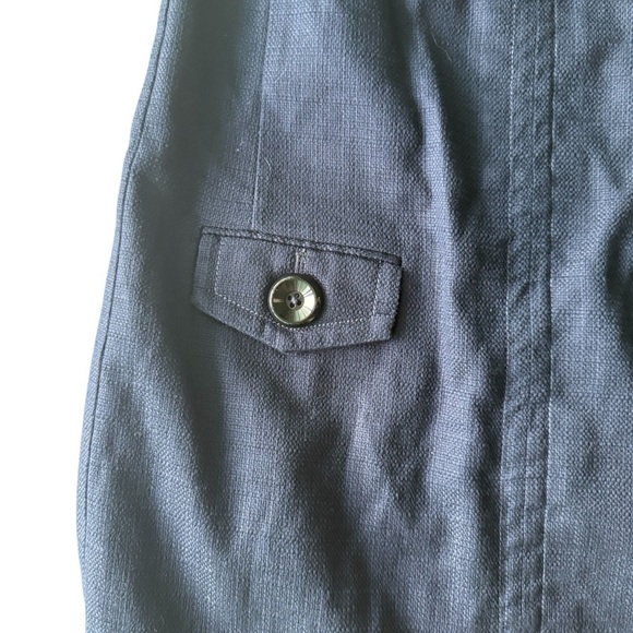 Brooks Brothers Crewneck Shift Dress In Basketwoven Cotton Size 6 - Picture 3 of 8